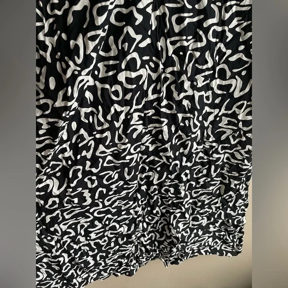New ZARA Women Black White Maxi Dress Size XS - Picture 8 of 14